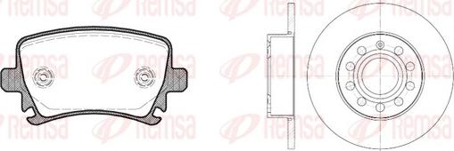 Remsa 81031.01 - Set frana, frana disc aaoparts.ro