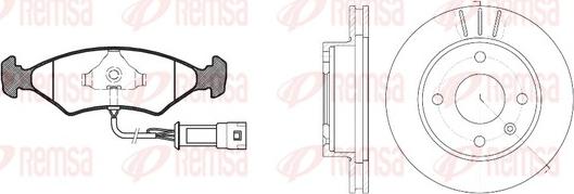 Remsa 8119.03 - Set frana, frana disc aaoparts.ro