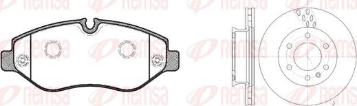 Remsa 81245.00 - Set frana, frana disc aaoparts.ro