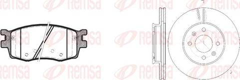 Remsa 81208.00 - Set frana, frana disc aaoparts.ro
