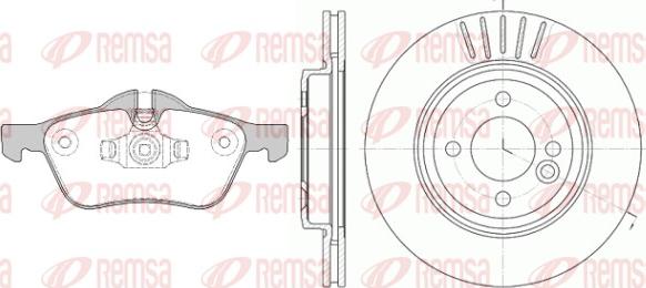 Remsa 8864.00 - Set frana, frana disc aaoparts.ro