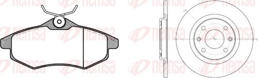 Remsa 8881.00 - Set frana, frana disc aaoparts.ro