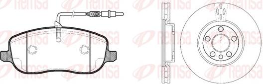 Remsa 8879.00 - Set frana, frana disc aaoparts.ro