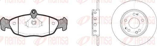 Remsa 8393.01 - Set frana, frana disc aaoparts.ro
