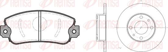 Remsa 8372.00 - Set frana, frana disc aaoparts.ro
