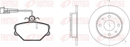 Remsa 8264.00 - Set frana, frana disc aaoparts.ro