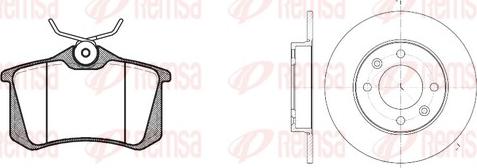 Remsa 8263.03 - Set frana, frana disc aaoparts.ro