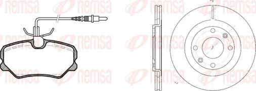 Remsa 8262.00 - Set frana, frana disc aaoparts.ro