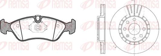 Remsa 8286.01 - Set frana, frana disc aaoparts.ro