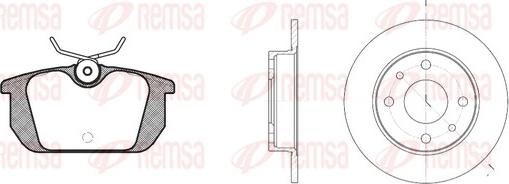 Remsa 8231.00 - Set frana, frana disc aaoparts.ro