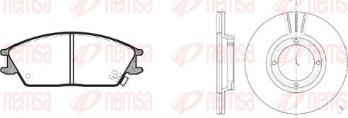 Remsa 8224.00 - Set frana, frana disc aaoparts.ro