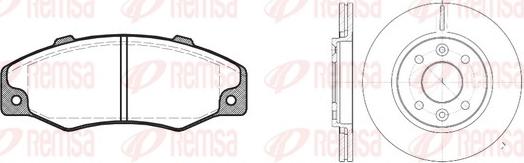 Remsa 8220.00 - Set frana, frana disc aaoparts.ro