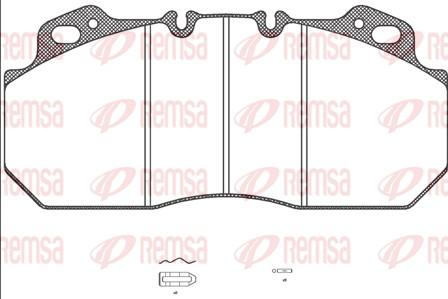 Remsa JCA 622.00 - Set placute frana,frana disc aaoparts.ro