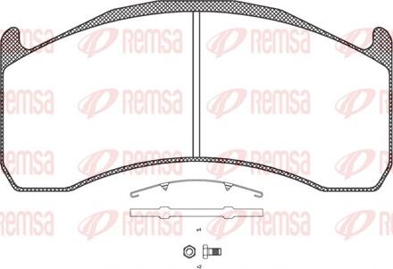 Remsa JCA 1072.00 - Set placute frana,frana disc aaoparts.ro