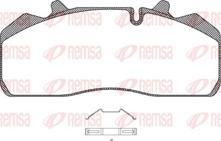 Remsa JCA 894.00 - Set placute frana,frana disc aaoparts.ro