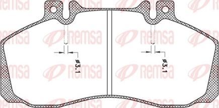 Remsa JCA 245.00 - Set placute frana,frana disc aaoparts.ro