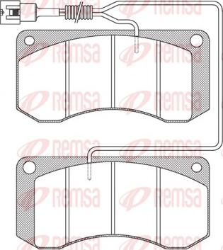 Remsa JCA 258.41 - Set placute frana,frana disc aaoparts.ro
