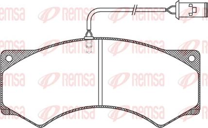Remsa JCA 277.41 - Set placute frana,frana disc aaoparts.ro