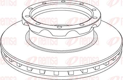 Remsa NCA1050.20 - Disc frana aaoparts.ro