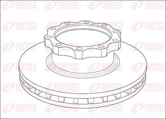 Remsa NCA1039.20 - Disc frana aaoparts.ro