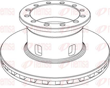 Remsa NCA1020.20 - Disc frana aaoparts.ro