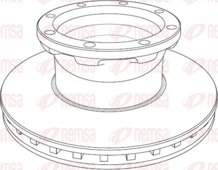 Remsa NCA1195.20 - Disc frana aaoparts.ro