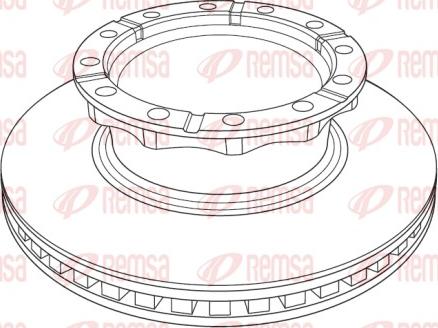 Remsa NCA1222.20 - Disc frana aaoparts.ro