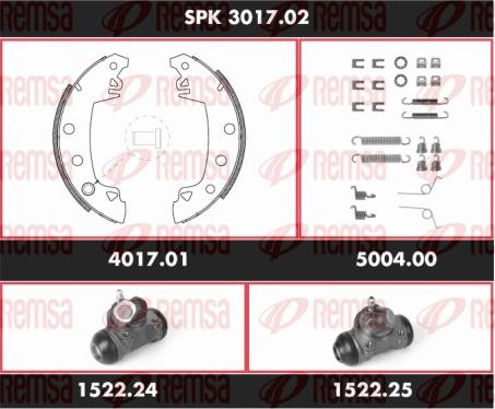 Remsa SPK 3017.02 - Set saboti frana aaoparts.ro