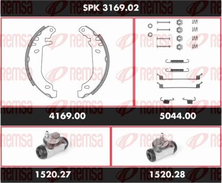 Remsa SPK 3169.02 - Set saboti frana aaoparts.ro