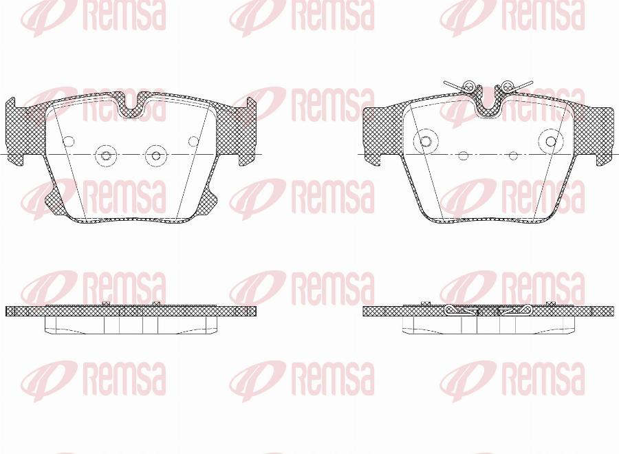 Remsa X2049.00 - Set placute frana,frana disc aaoparts.ro
