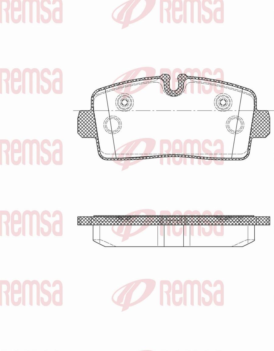 Remsa X2005.00 - Set placute frana,frana disc aaoparts.ro