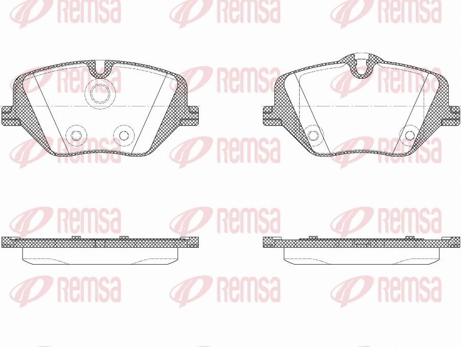 Remsa X2031.00 - Set placute frana,frana disc aaoparts.ro