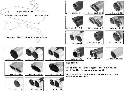 REMUS 664006 198PS - Amortizor zgomot sport aaoparts.ro