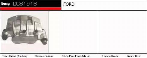 Remy DC81916 - Etrier frana aaoparts.ro