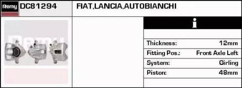 Remy DC81294 - Etrier frana aaoparts.ro