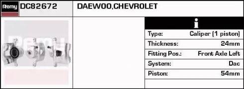 Remy DC82672 - Etrier frana aaoparts.ro