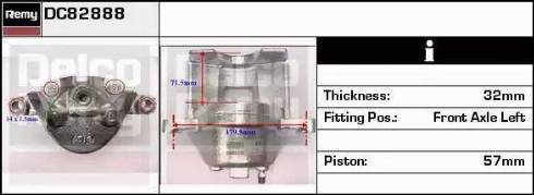 Remy DC82888 - Etrier frana aaoparts.ro