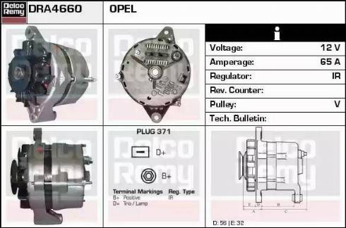 Remy DRA4660 - Generator / Alternator aaoparts.ro