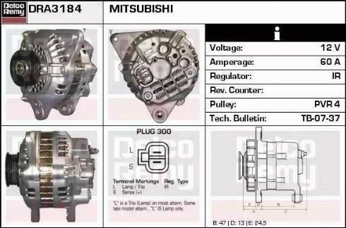 Remy DRA3184 - Generator / Alternator aaoparts.ro