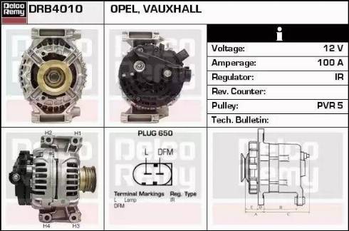 Remy DRB4010 - Generator / Alternator aaoparts.ro