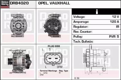 Remy DRB4020 - Generator / Alternator aaoparts.ro