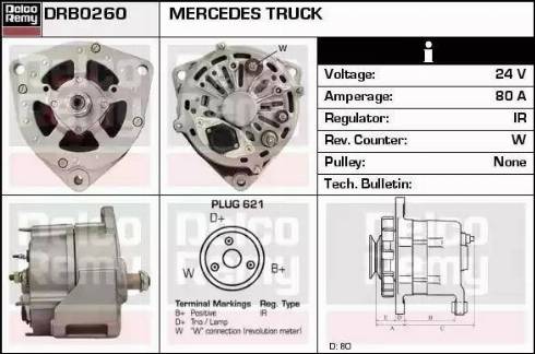Remy DRB0260 - Generator / Alternator aaoparts.ro