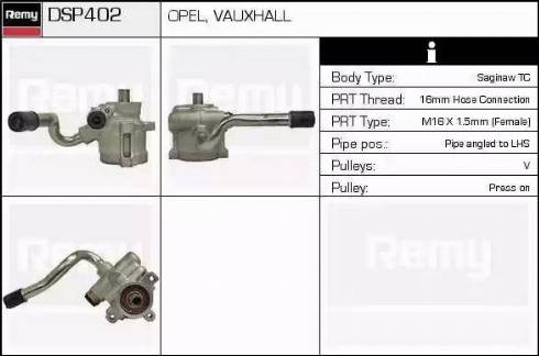 Remy DSP402 - Pompa hidraulica, sistem de directie aaoparts.ro