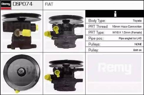 Remy DSP074 - Pompa hidraulica, sistem de directie aaoparts.ro