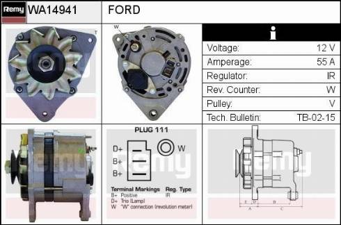 Remy RAA14941 - Generator / Alternator aaoparts.ro