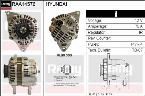 Remy RAA14576 - Generator / Alternator aaoparts.ro