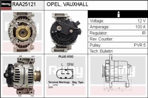 Remy RAA25121 - Generator / Alternator aaoparts.ro