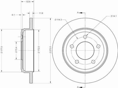 Remy RAD2568C - Disc frana aaoparts.ro