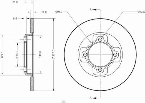 Remy RAD2798C - Disc frana aaoparts.ro