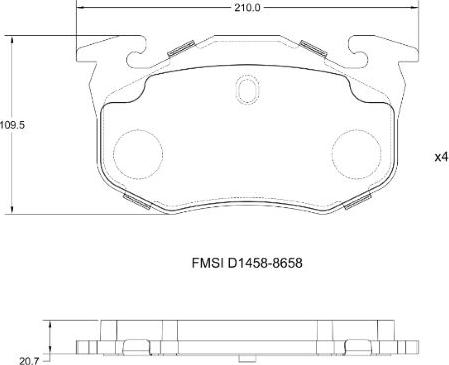 Remy RAP1060 - Set placute frana,frana disc aaoparts.ro